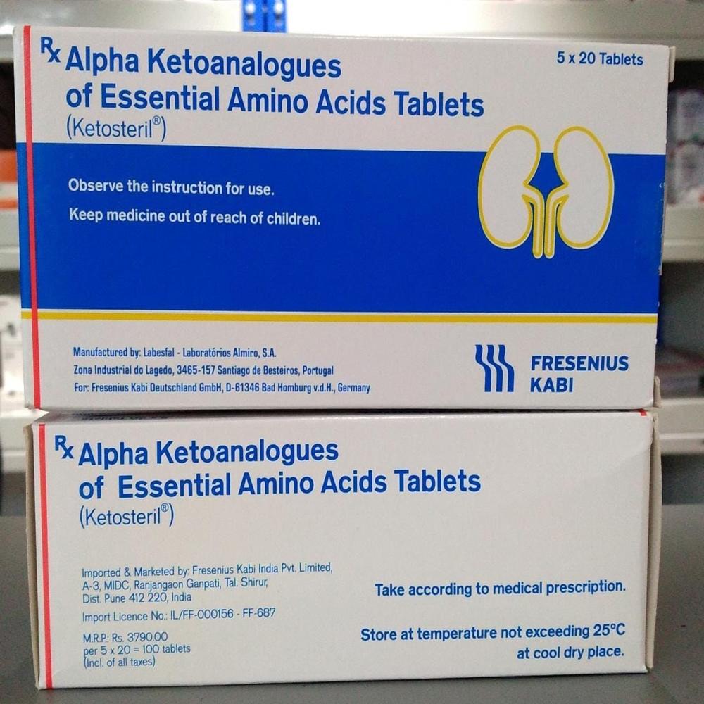 Ketosteril Alpha Ketoanalogue Tablet - Origin: India