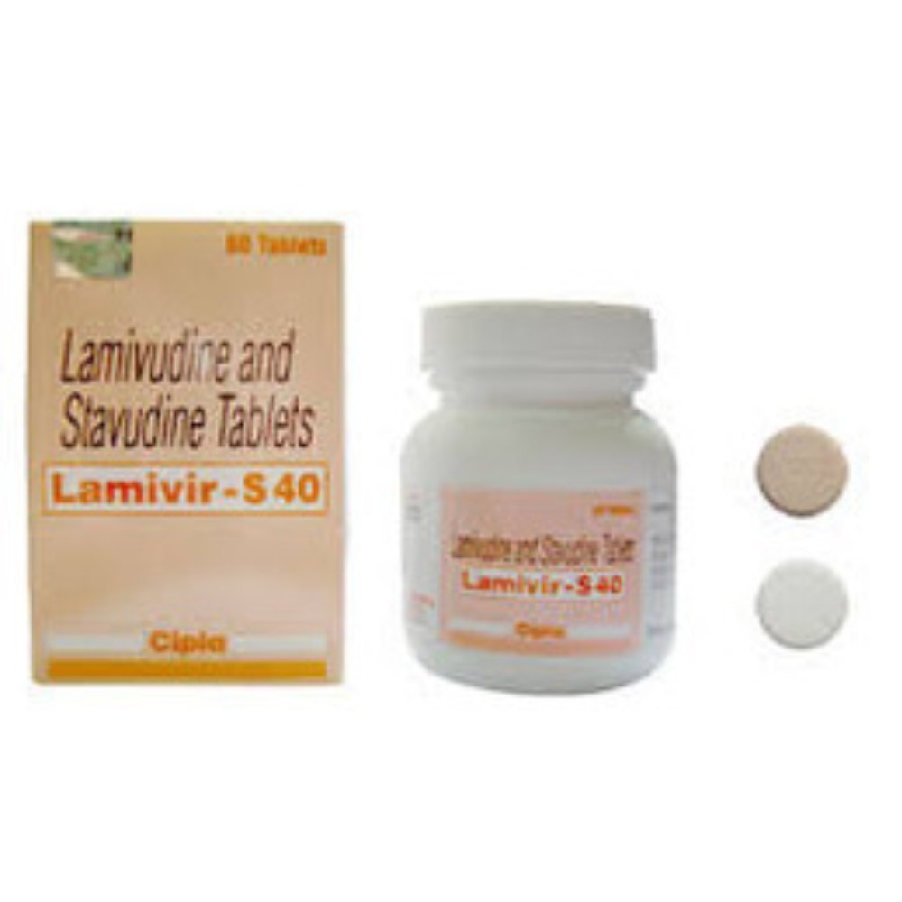 Lamivir  S  Lamivudine 150mg + Stavudine 40mg Tablet 