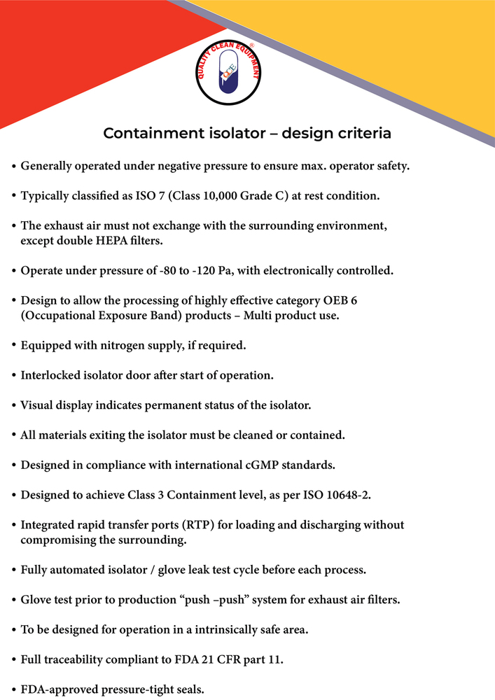 Dispensing Isolator