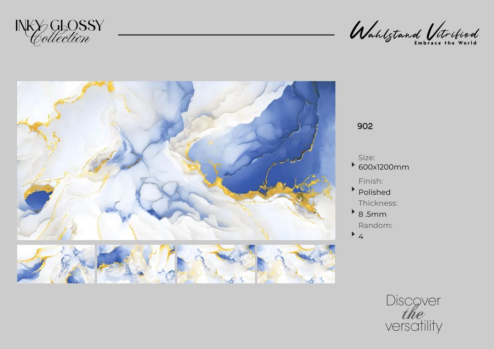 2x4 golden glossy tiles