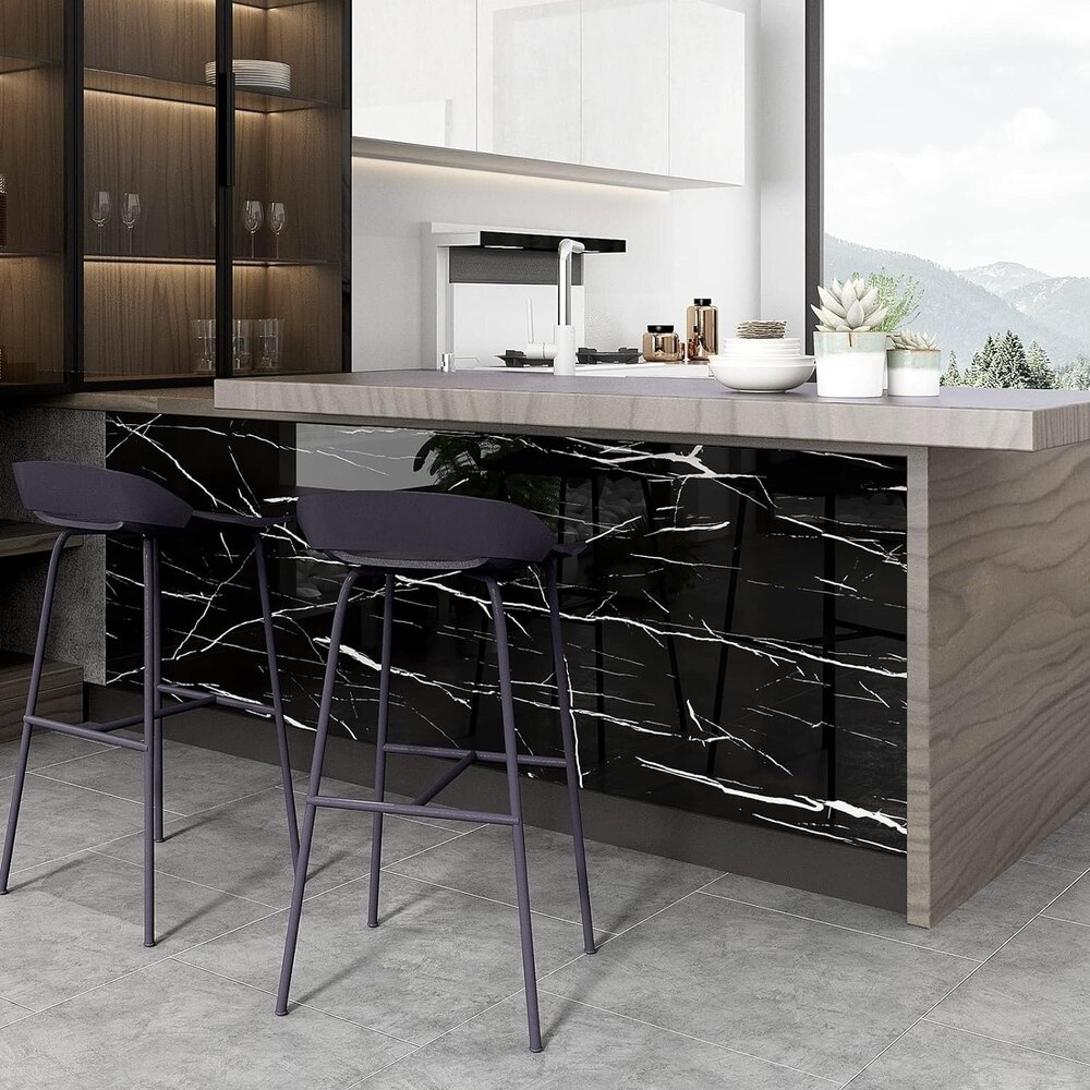 Black Marble Wallpaper Self Adhesive Wallpaper