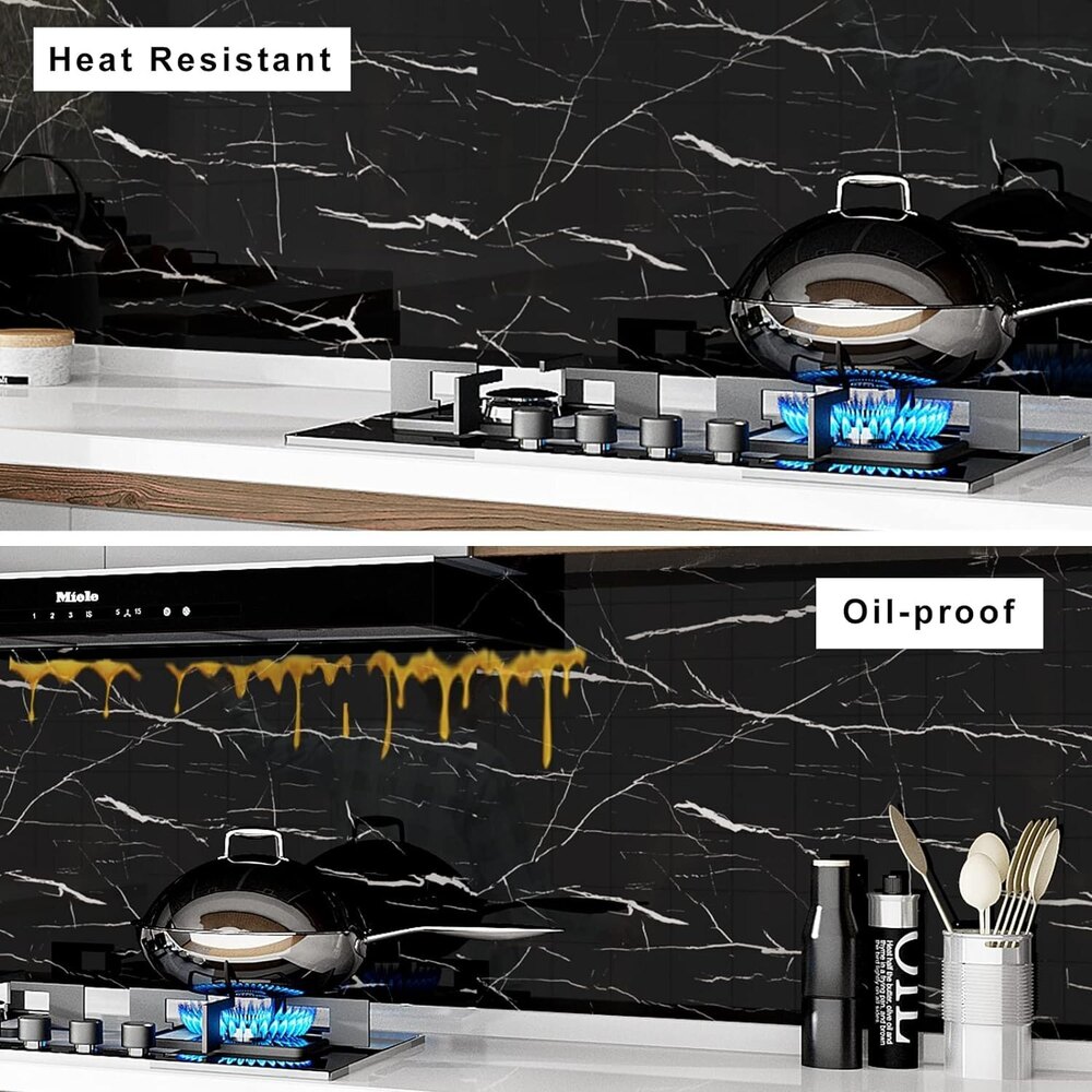 Black Marble Wallpaper Self Adhesive Wallpaper