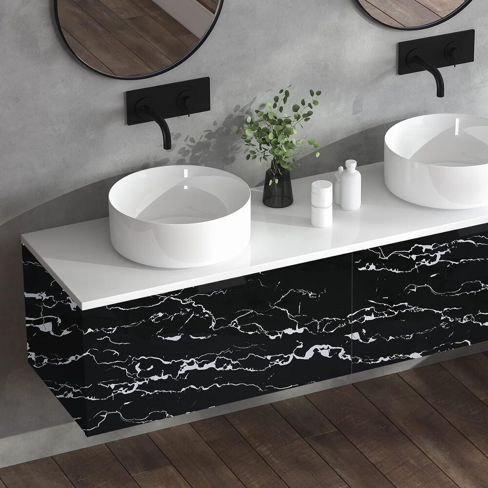 Black Marble Wallpaper Self Adhesive Wallpaper