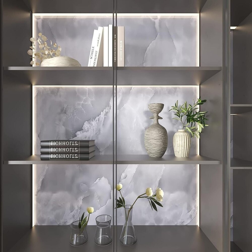 Waterproof Grey Marble Self Adhesive Wallpaper