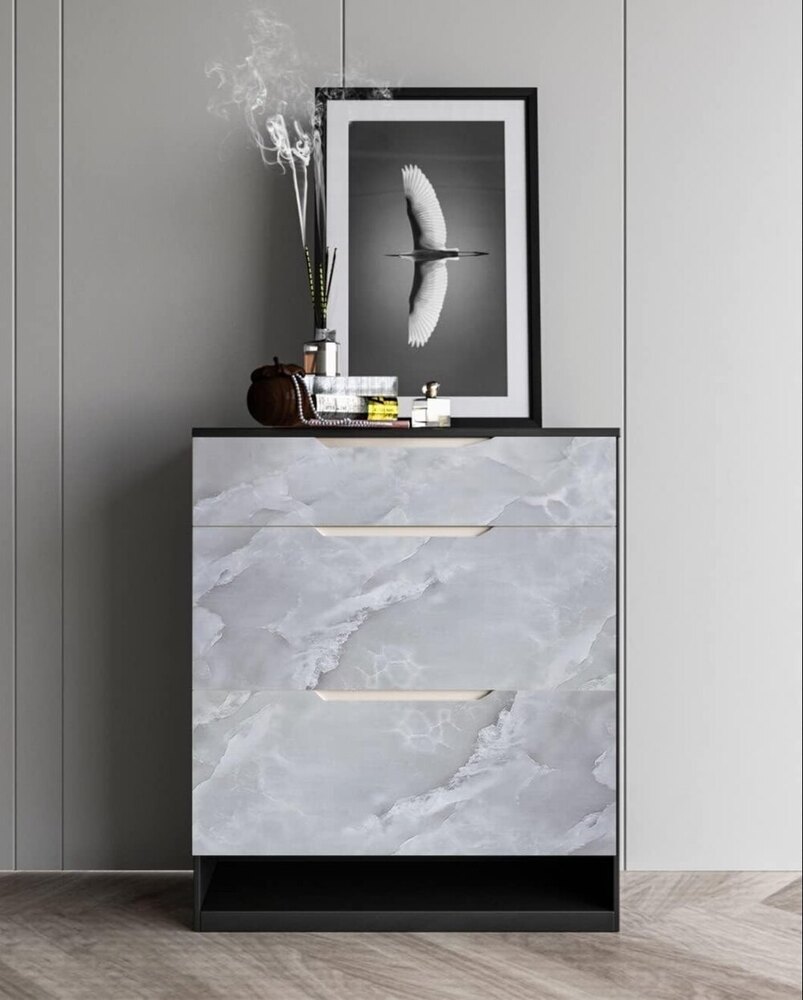 Waterproof Grey Marble Self Adhesive Wallpaper