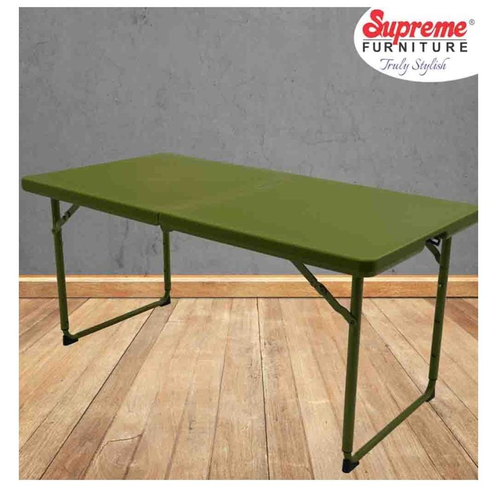 Supreme Congo Dining Table - Eco-friendly Plastic, Multi-height Adjustable | Smooth Finish, Lightweight Design, Sturdy Frame