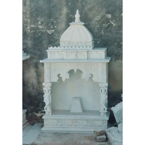 Marble Carved Temple - Color: White