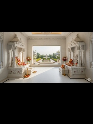 Pure White Marble Temple