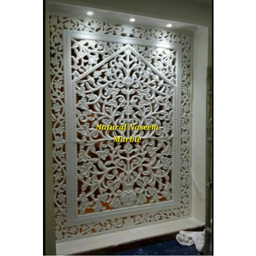 Designer White Marble Jali