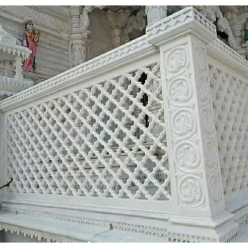 Makrana White Marble Jali - Features: Rust Proof
