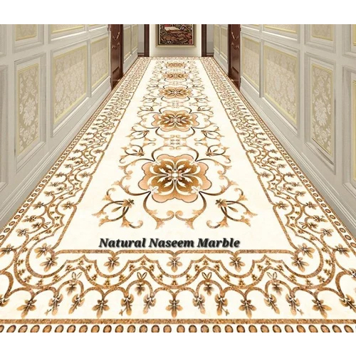 Marble Flooring Inlay - Color: White