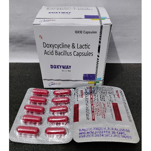 Doxyway Capsule (Doxycycline and Lactic Acid Bacillus Capsule)