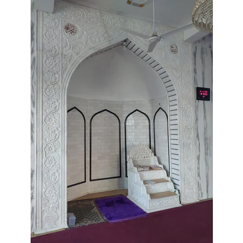 White Marble Mosque Qibla