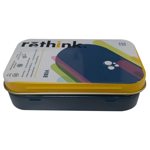Decorative Rect Mint Tin Box - Color: Multicolor