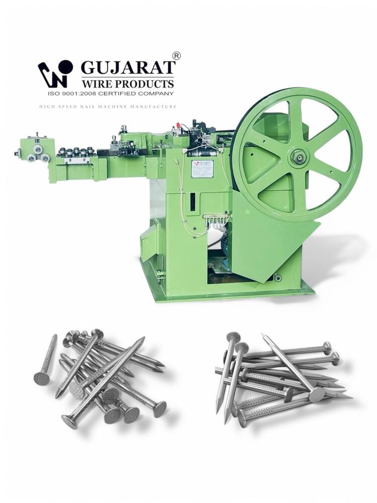 1 To 4 Inch Wire Nail Making Machine - Durable Steel Build, High-speed Production, User-friendly Operation, Low Maintenance Design, Versatile Nail Sizes