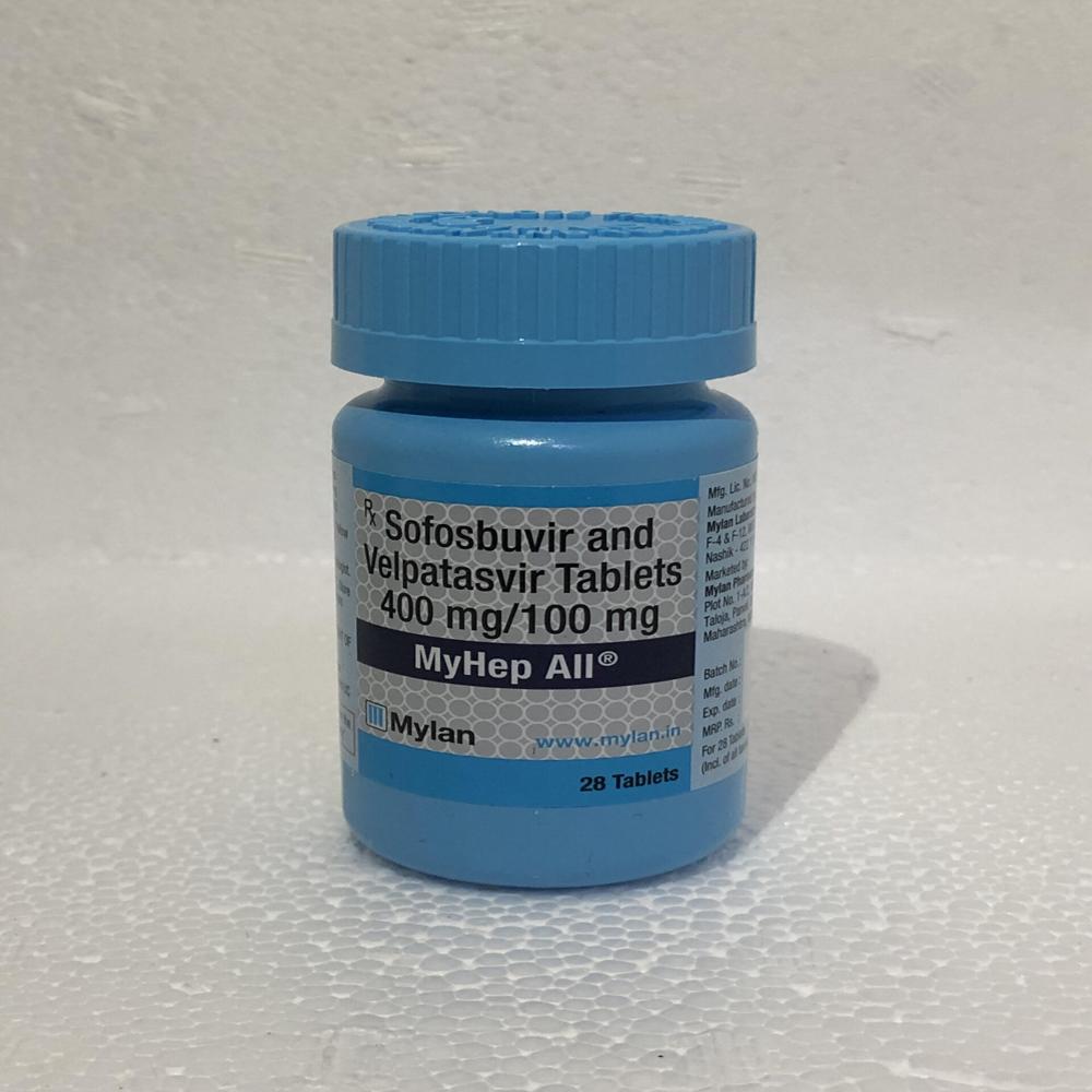 Myhep ALL Sofosbuvir 400mg + Velpatasvir 100mg Tablet 