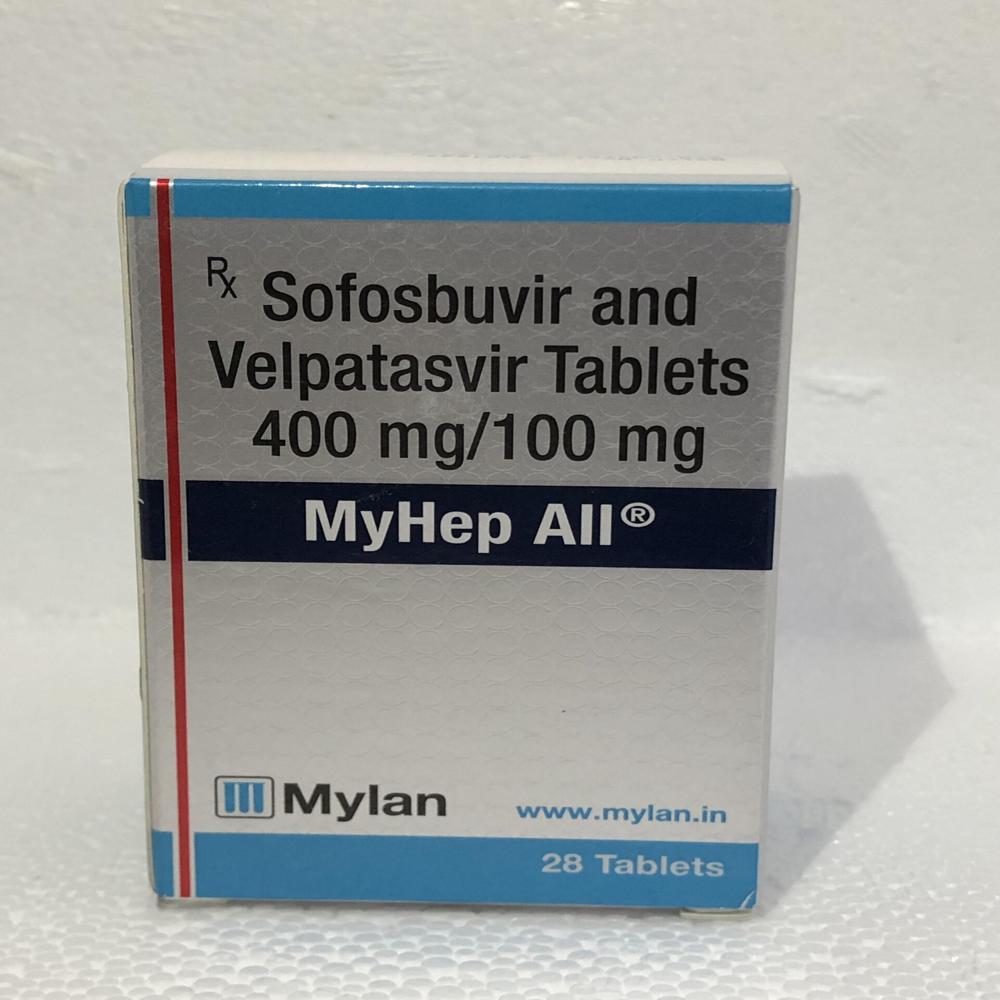 Myhep ALL Sofosbuvir 400mg + Velpatasvir 100mg Tablet 