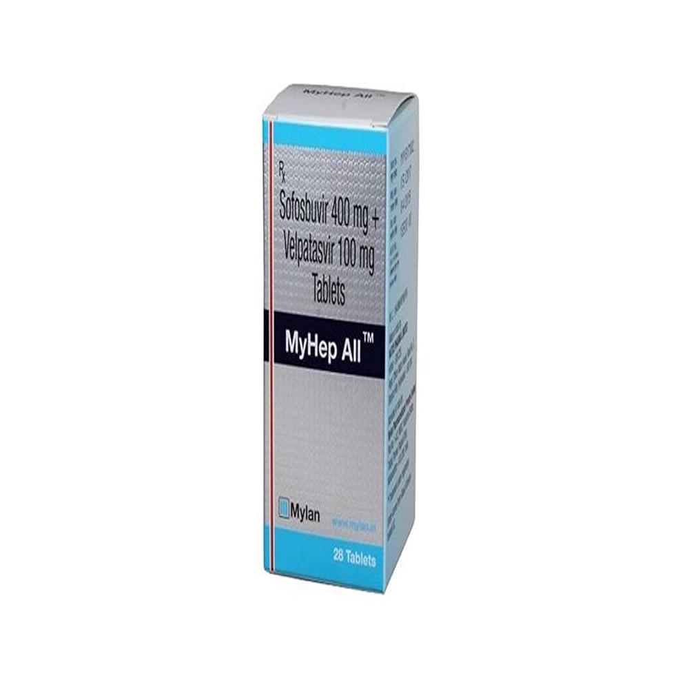 Myhep ALL Sofosbuvir 400mg + Velpatasvir 100mg Tablet 