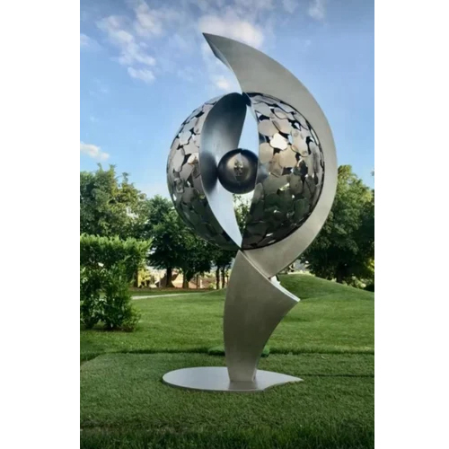 Silver Metal Sculpture