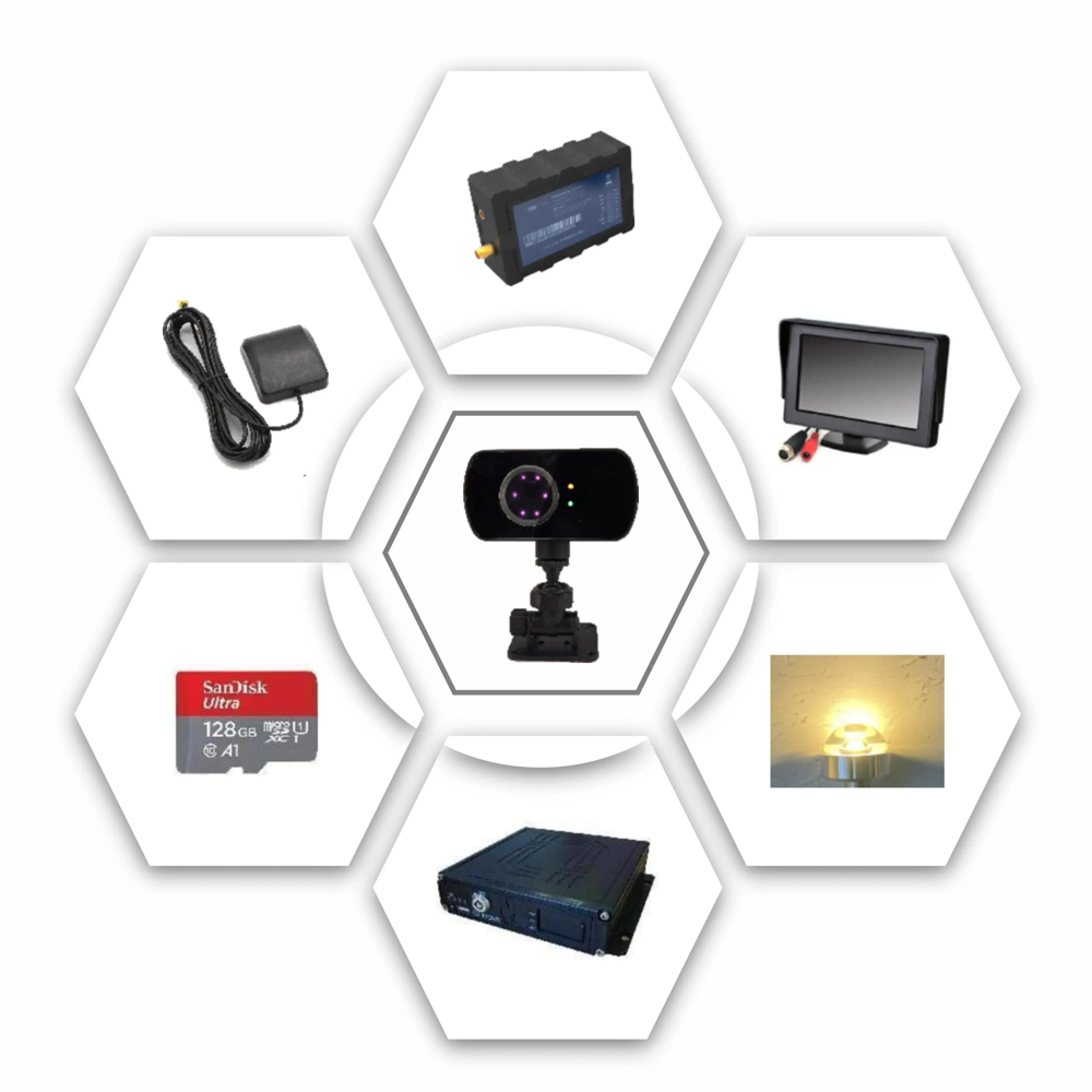 Driver Fatigue Warning System - Color: Black