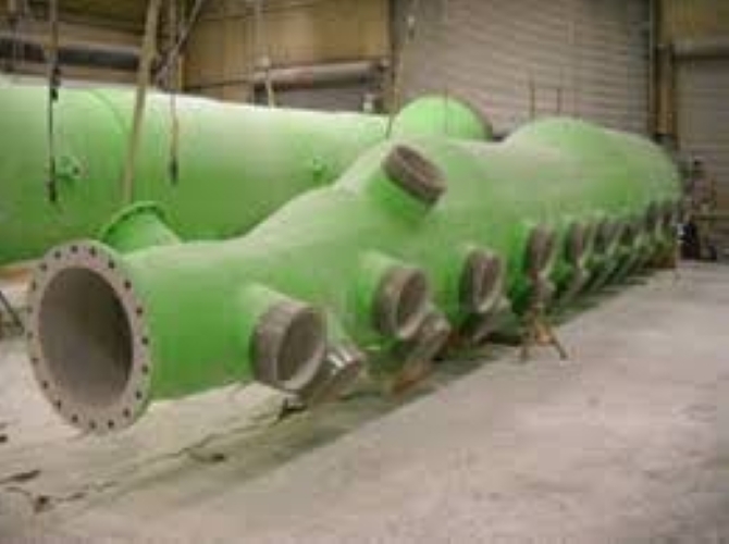 FRP (Fiber-Reinforced Plastic) piping