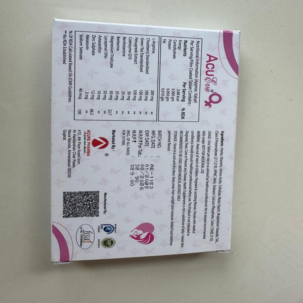 Female Infertility Tablets - Drug Type: Health Supplements