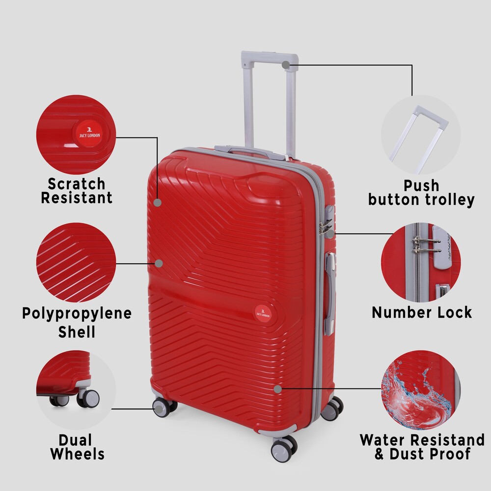 Red 28 inch trolley bag