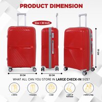 Red 28 inch trolley bag