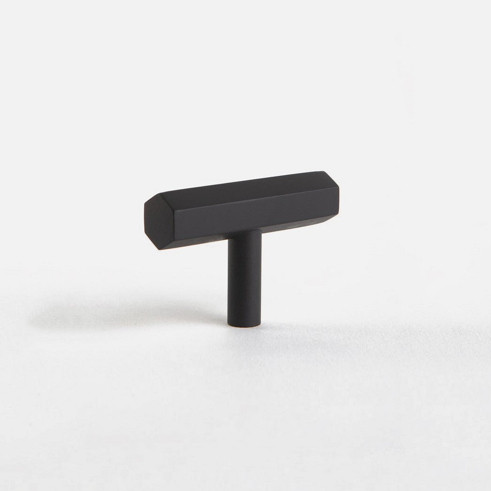 Equinox Knob | Kitchen Cabinet Knob | Drawer Knob | Dresser Knob | Cupboard Knob | Closet Knob | Furniture Knob | T-shape Hexagonal Knob - Color: Matte Gold