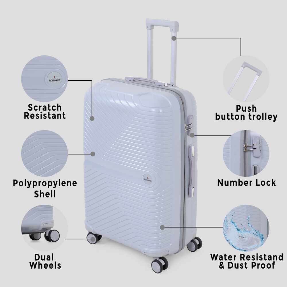 grey 28 inch trolley bag
