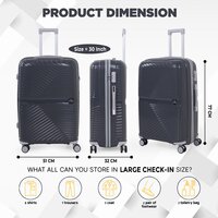 dark grey 28 inch trolley bag