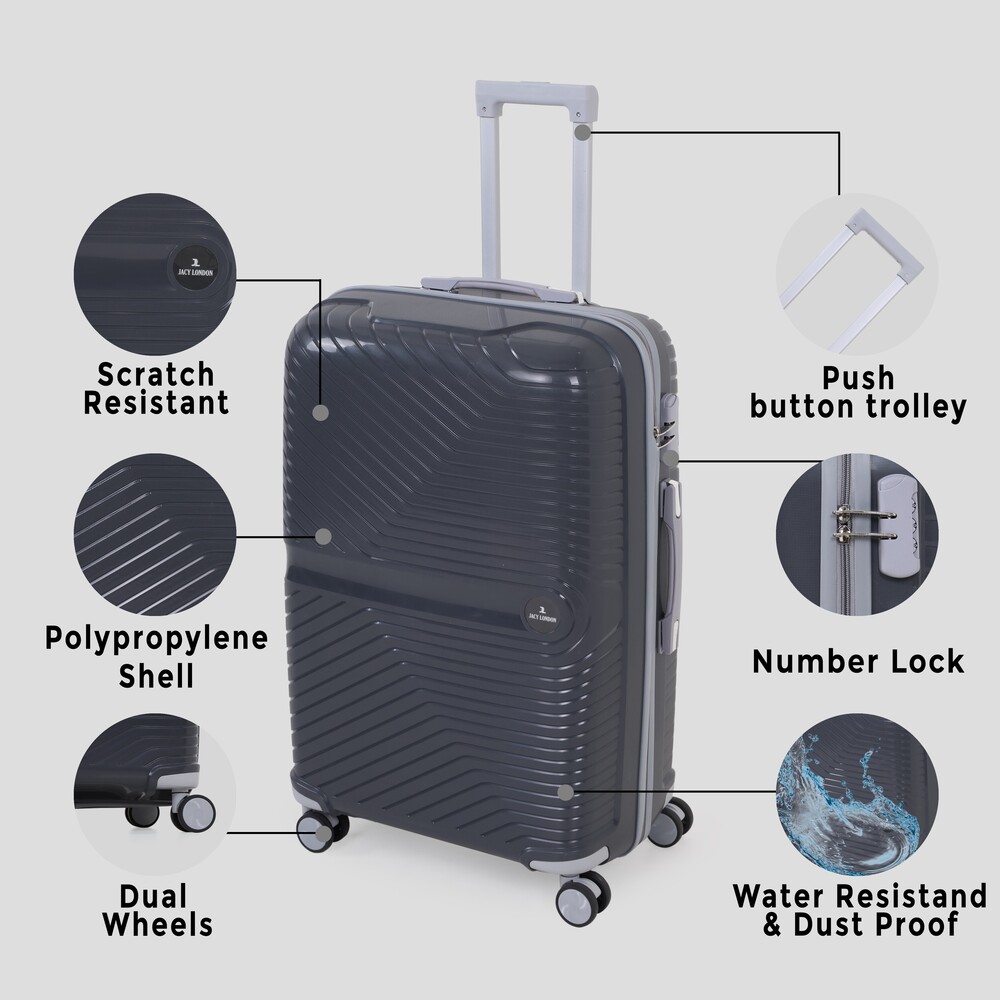 dark grey 28 inch trolley bag