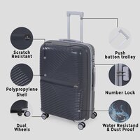 dark grey 28 inch trolley bag