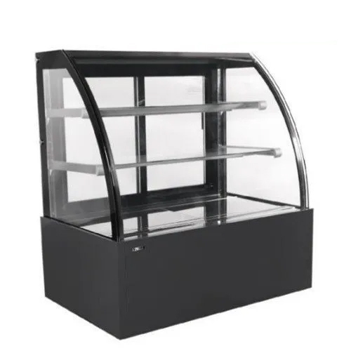 Blue Star Curved Shape Koral Cake And Pastry Show Case