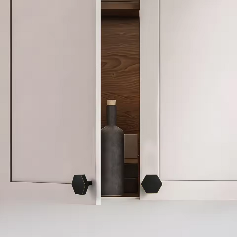Halo Knob | Kitchen Cabinet Knob | Drawer Knob | Dresser Knob | Hexagonal Knob | Cupboard Knob | Bathroom Knob | Shoe Box Knob