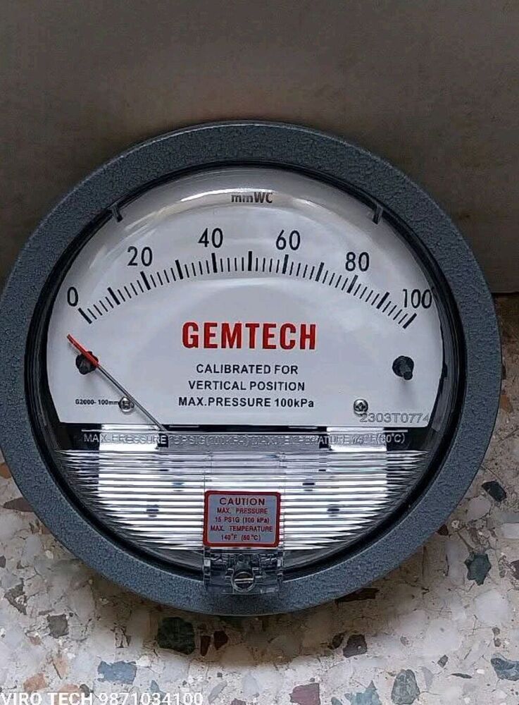 GEMTECH_Differential Pressure Gauge In Hyderabad Telangana