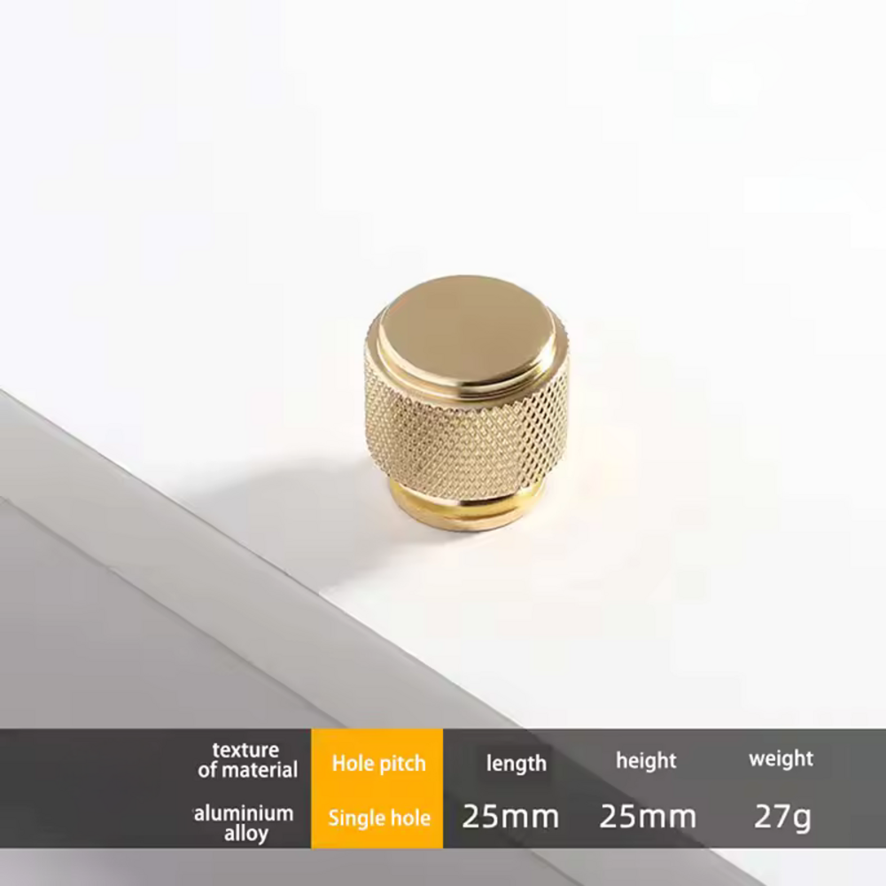 Solar Knurled Knob | Kitchen Cabinet Knob | Drawer Knob | Dresser Knob | Wardrobe Knob | Bathroom Knob