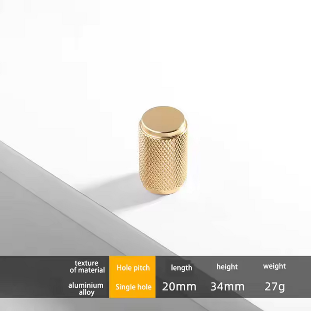 Solar Knurled Knob | Kitchen Cabinet Knob | Drawer Knob | Dresser Knob | Wardrobe Knob | Bathroom Knob
