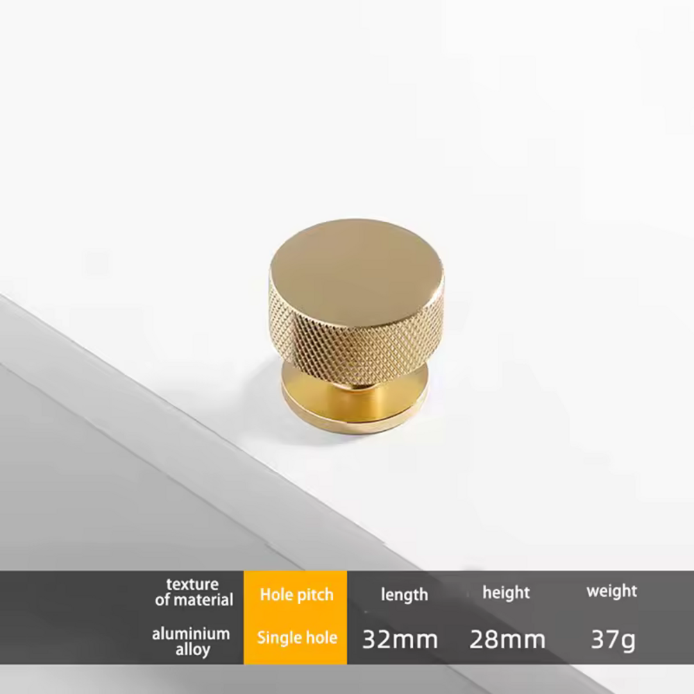 Solar Knurled Knob | Kitchen Cabinet Knob | Drawer Knob | Dresser Knob | Wardrobe Knob | Bathroom Knob