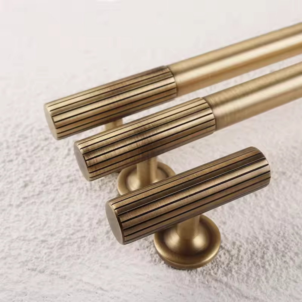 Celestara Stripe Knob | Kitchen Cabinet Knob | Drawer Knob | Dresser Knob | T-shape Knob | Circular Round Knob | Bathroom Knob | Wardrobe Knob