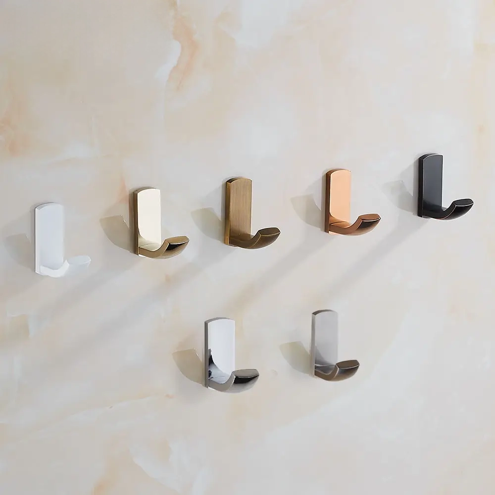 Brook Brass Hooks | Robe Hook | Kitchen Hook | Decorative Hook | Coat Hook | Adhesive Hook
