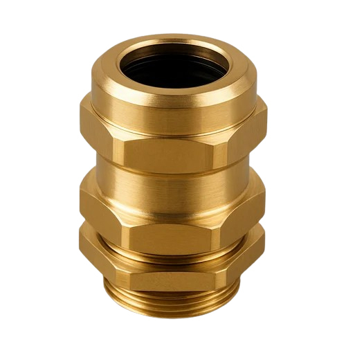 Brass Cable Gland - Color: Golden