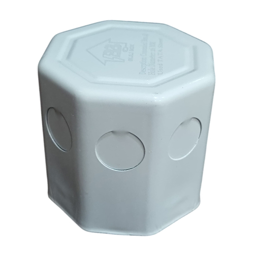 4 Inch Concealed Box Without Ring - Color: White