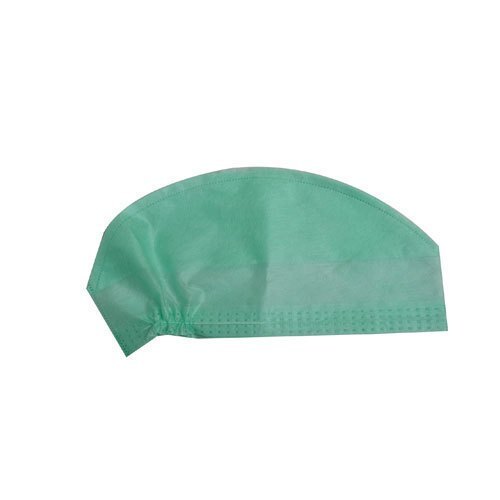 Green Disposable Face Mask And Disposable Cap