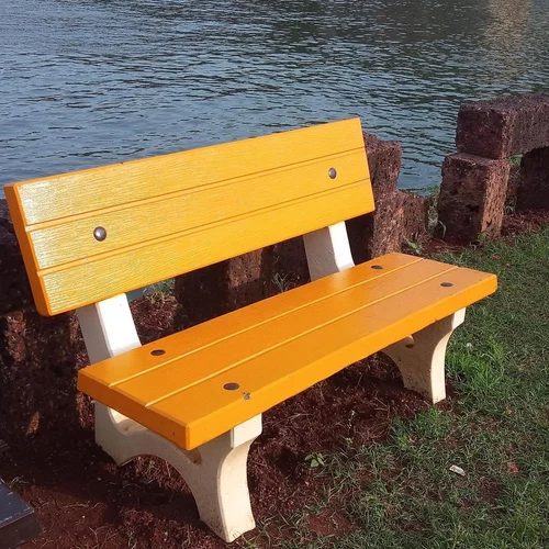 Yellow Rcc Garden Bench - Feature: Easy To Install