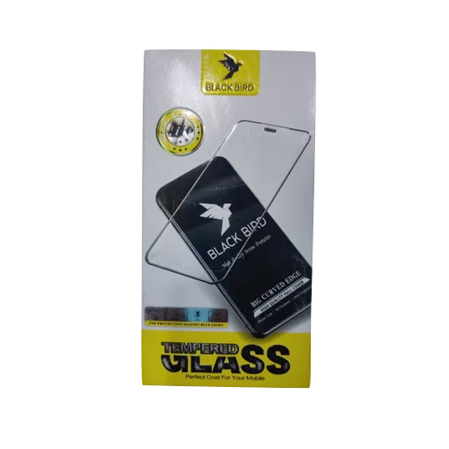 Black Bird Mobile Transparent Tempered Glass - Body Material: Fiber