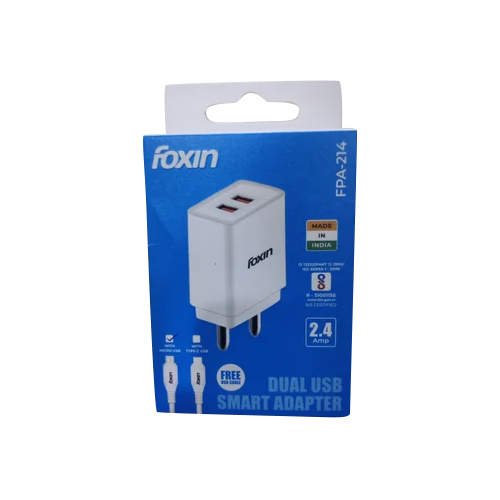 Foxin Fpa 214 Mobile Adapter Charger - Body Material: Abs Plastic