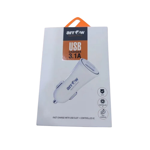 Arrow 3.1 A Beyond Ordinary Usb Charger - Material: Abs Plastic