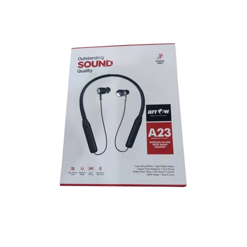 A23 Wireless In Ear Neckband Headset - Battery Backup: 90 Hours