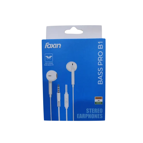 Foxin Brass Pro B1 Mini Stereo Earphones - Body Material: Abs Plastic